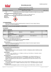 VELIND Aerosol GmbH Sicherheitsdatenblatt gemäß Verordnung (EG) Nr. 1907/2006 VELIND Scheibenfrostschutz -30°C