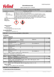 VELIND Aerosol GmbH Sicherheitsdatenblatt gemäß Verordnung (EG) Nr. 1907/2006 VELIND Kühlerfrostschutz -30° gebrauchsfertig (violett)