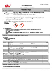 VELIND Aerosol GmbH Sicherheitsdatenblatt gemäß Verordnung (EG) Nr. 1907/2006 VELIND Brennspiritus