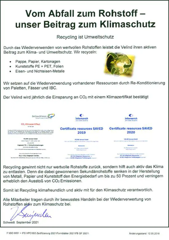 Vom Abfall zum Rohstoff - unser Beitrag zum Klimaschutz | Schmuckbild