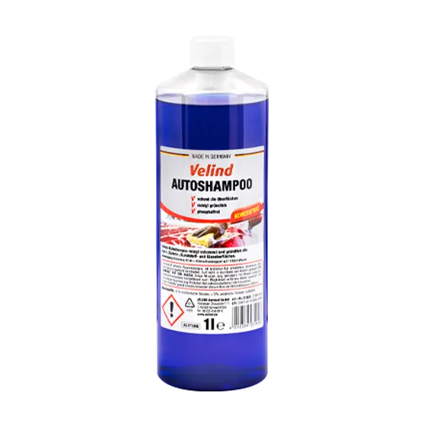 Autoshampoo 1L Dosierung 40ml = 4 Verschlusskappen auf 10 Liter Wasser